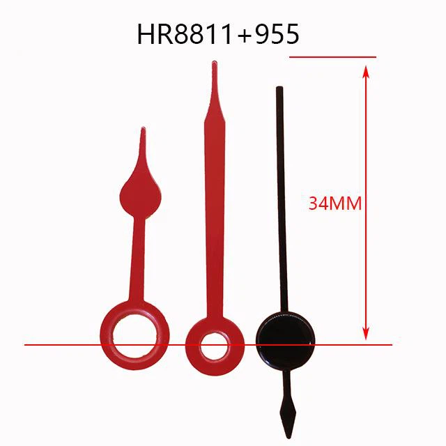 HR8811 metaal klok handen 955 metaal occasies